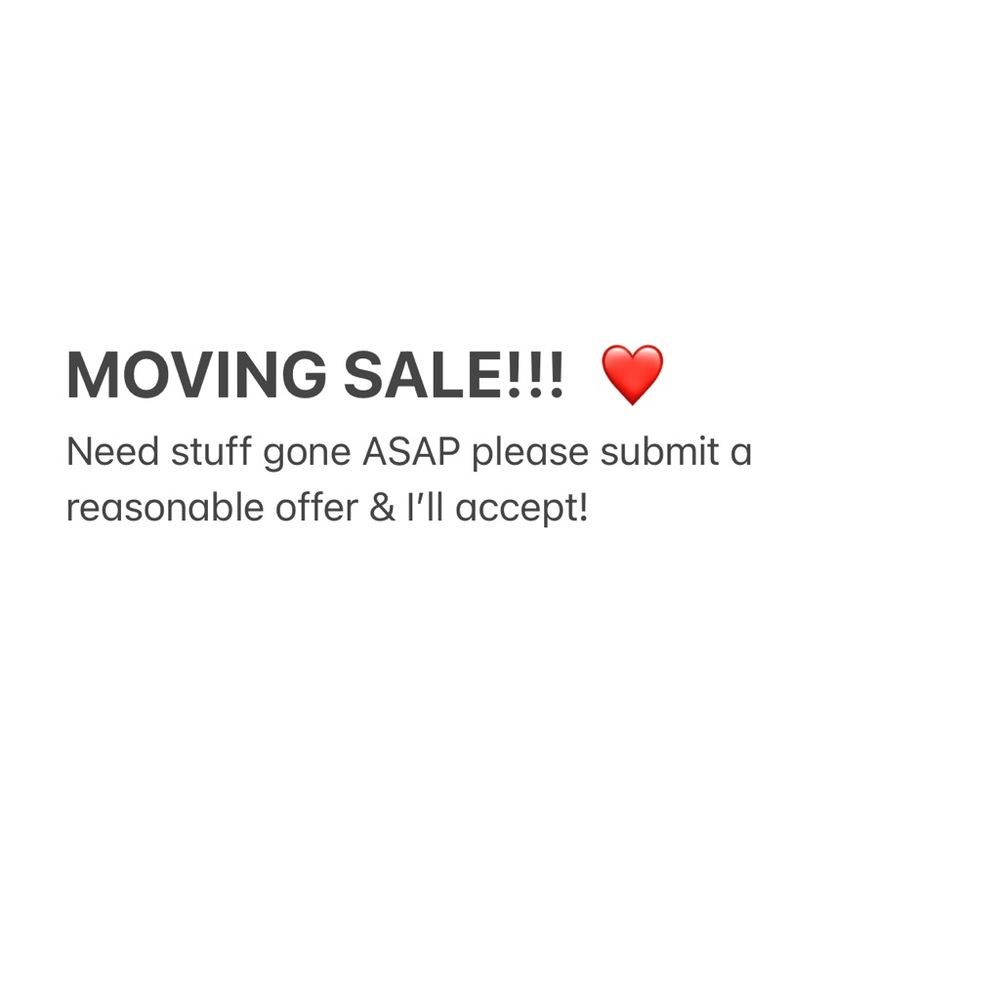 SUBMIT OFFERS ASAP